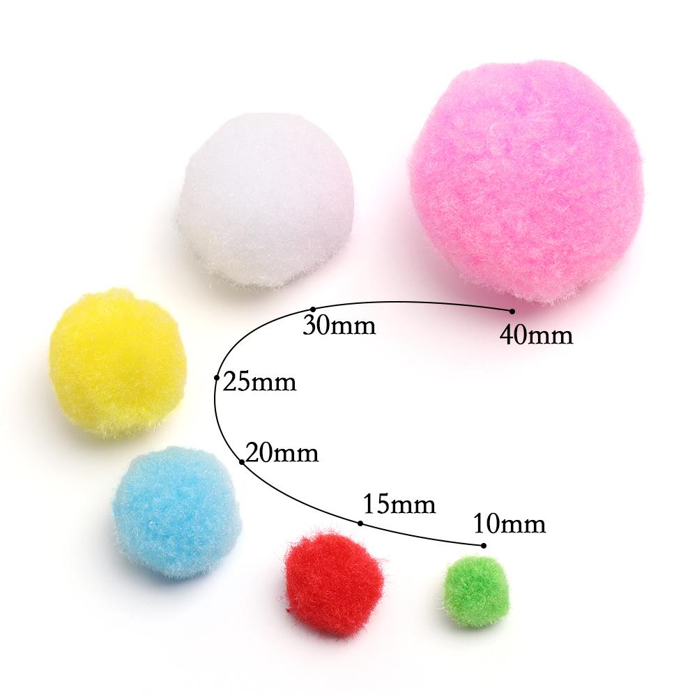 Learning Educational Soft Fluffy Balls DIY Sewing Craft Plush Craft Pompoms Fluffy Poms Decorations