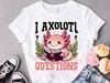 I AXOLOTL QUESTIONGS Children Boy Girl T shirt 2026 New Summer Short Sleeve T-Shirt Cute Style kidS casual SPORTS Tops