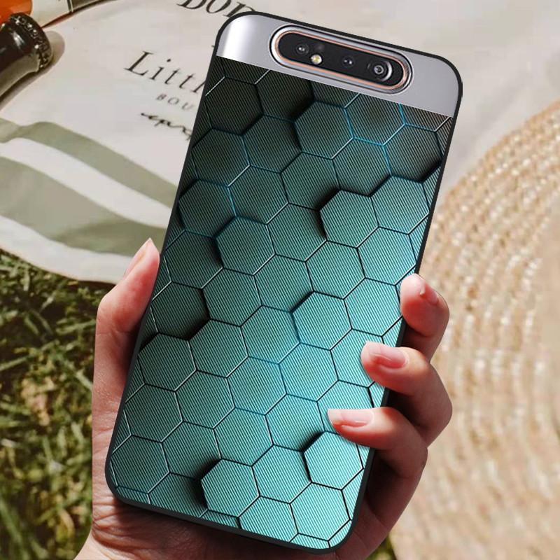 Per Samsung A80 Custodia Cover Posteriore in Silicone Custodia per Telefono Per Samsung Galaxy A80 Custodie per Galaxy A 80 A805F A805 Paraurti Morbido Funda