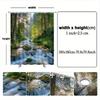 Waterfall Serenity Shower Curtain - Various Styles Of Bathroom Decoration, Passionate About Green Nature And The Dawn Of Dawn