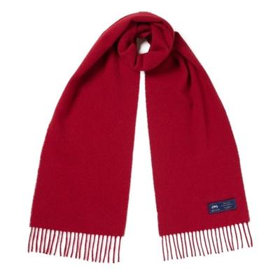 ABRAHAM MOON Merino Wolle Schal 25cm - Scharlachrot