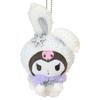 Sanrio KUROMI Plush Keychain ( Snow Rabbit ) Japan NEW Sanrio Characters