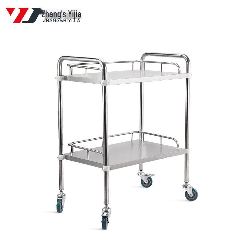 Thickened Stainless Steel Medical Trolley