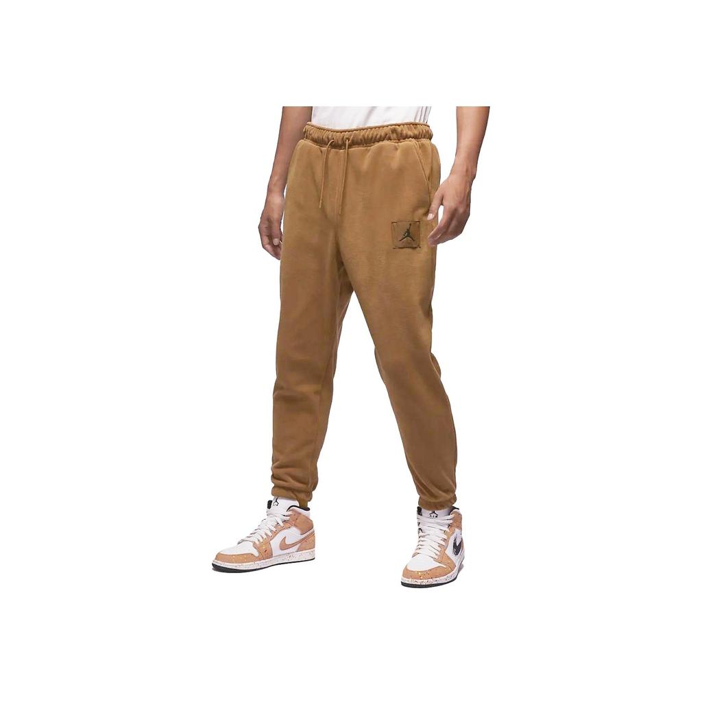 Jordan Essentials Μονόχρωμο Παντελόνι Jogger με Μανσέτα Πλεκτό Ανδρικό Κάτω Μέρος Ανοιχτό-Καφέ FD7532-281