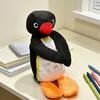 Uroczy Pingwin Etui na Ołówki Pluszowe Zwierzątko Etui na Ołówki Zapinane na Zamek Miękki Materiał Etui z Dzióbkiem Kaczki dla Dzieci na Długopisy Ołówki Artykuły Szkolne