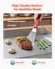 Commercial Electric Griddle, 355 x 300 mm, 2000W, 50-300°C Adjustable Temp Control, Stainless Steel Countertop Full Flat Top Grill with 2 Spatulas and