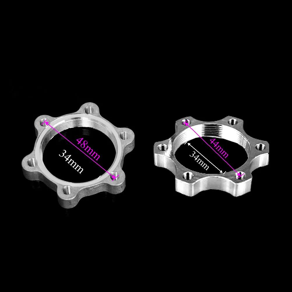 1Pc Disc Brake Centrelock Hub 6 Hole Adaptor Bike Bicycle MTB Freewheel Threaded Conversion Seat 6 Bolt Rotor 44/48mm