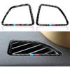 2PCS Car Air Vent Cover Sticker Carbon Fiber Trim Decal Fits for BMW X5 E70 X6 E71 2007 2008 2009 2010 2011 2012 2013 2014 Accessories