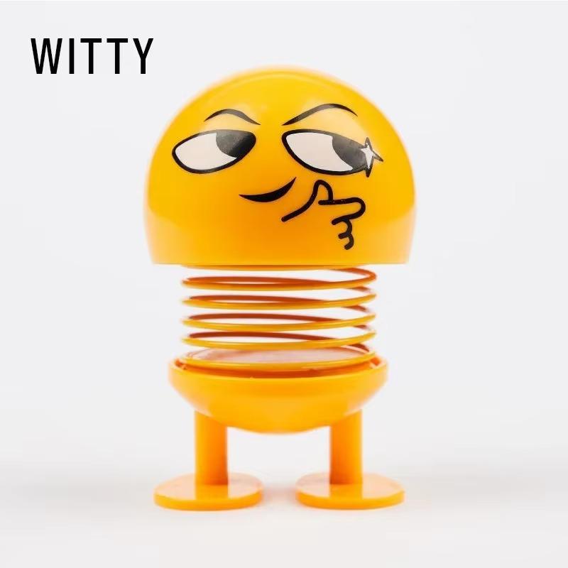 Car interior decoration decoration funny doll shaking head emoticons beautiful Internet red little idea