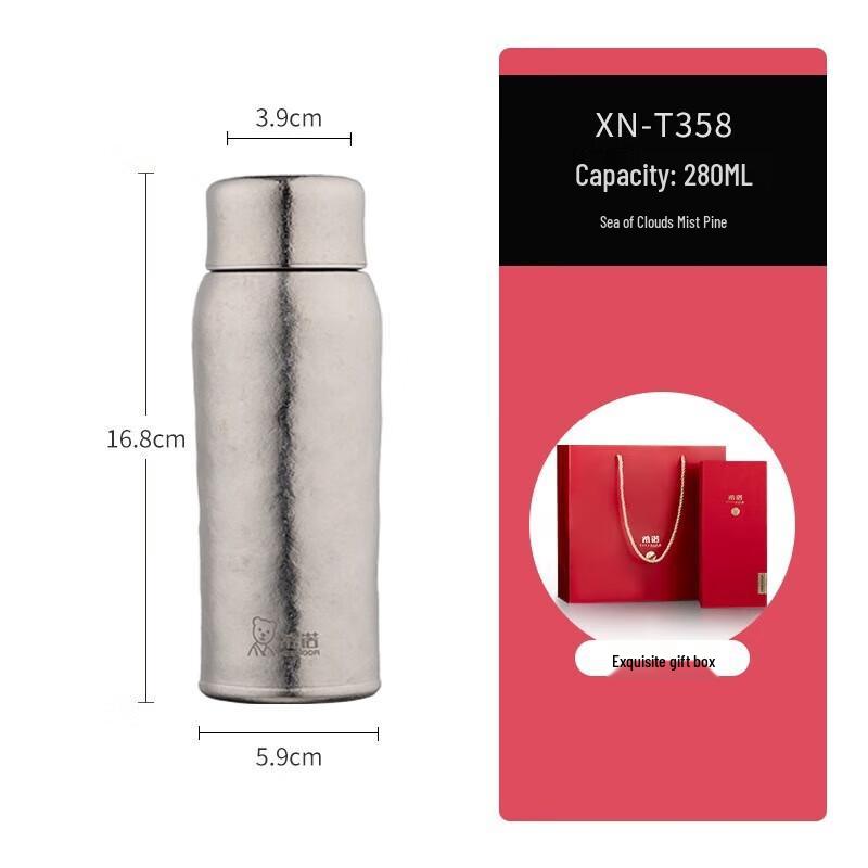 HEENOOR Women s Pure Titanium Insulated Water Bottle