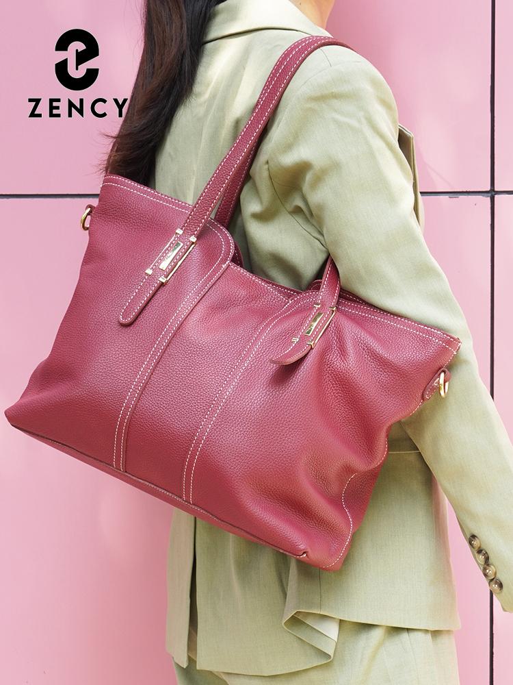 Zency Große Kapazität Damen Umhängetasche Retro Tote Geldbörse