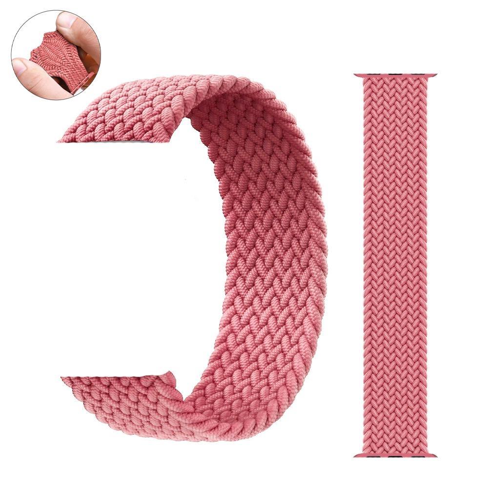 Elastic Braided Solo Loop Nylon Strap for Smart Watch Band Series 7 8 Ultra SE 6 49/45/41/44/40/38/42mm Series 3 4 Soft Nylon Breathable Belt Bracelet