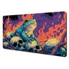 Dark Fantasy Frog Skulls Pink Leaves Gaming Mouse Pad Large Extended Desk Mat Smooth NonSlip Base for Gamer