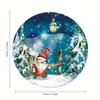 Large Crystal Velvet Non-Slip Water-Absorbent Christmas Carpet for Living Room and Bedroom