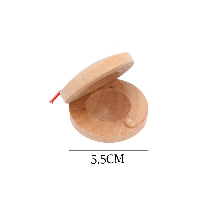 Hudební nástroje pro děti Hračky Mini Dřevěný Kočárek pro miminka Příslušenství Tleskací tabulka Barva dřeva Zvonek Pískací kladívko Zvuk TMZ