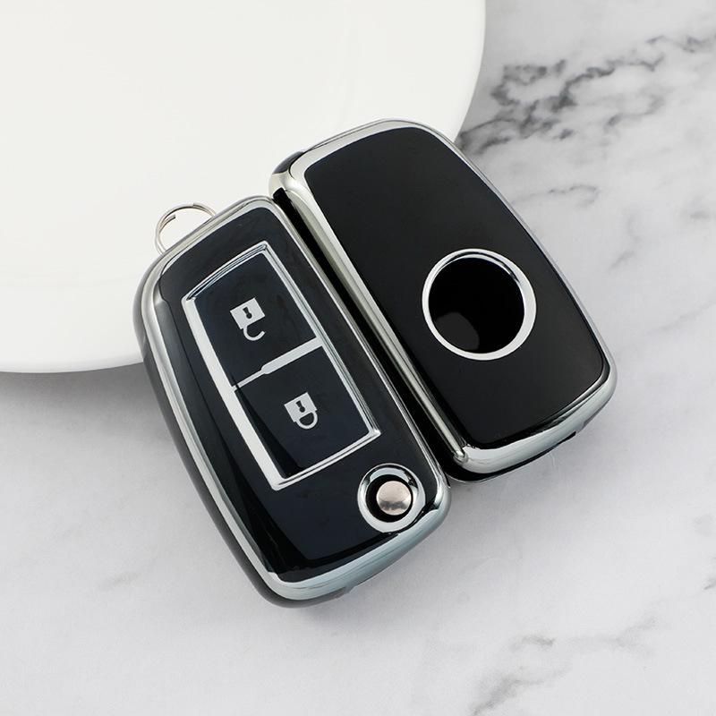 Husa cheie cu 2 butoane Nissan pentru Sylphy, Qashqai, X-Trail, Tiida, Bluebird, Kicks - Husă cheie auto din cauciuc moale