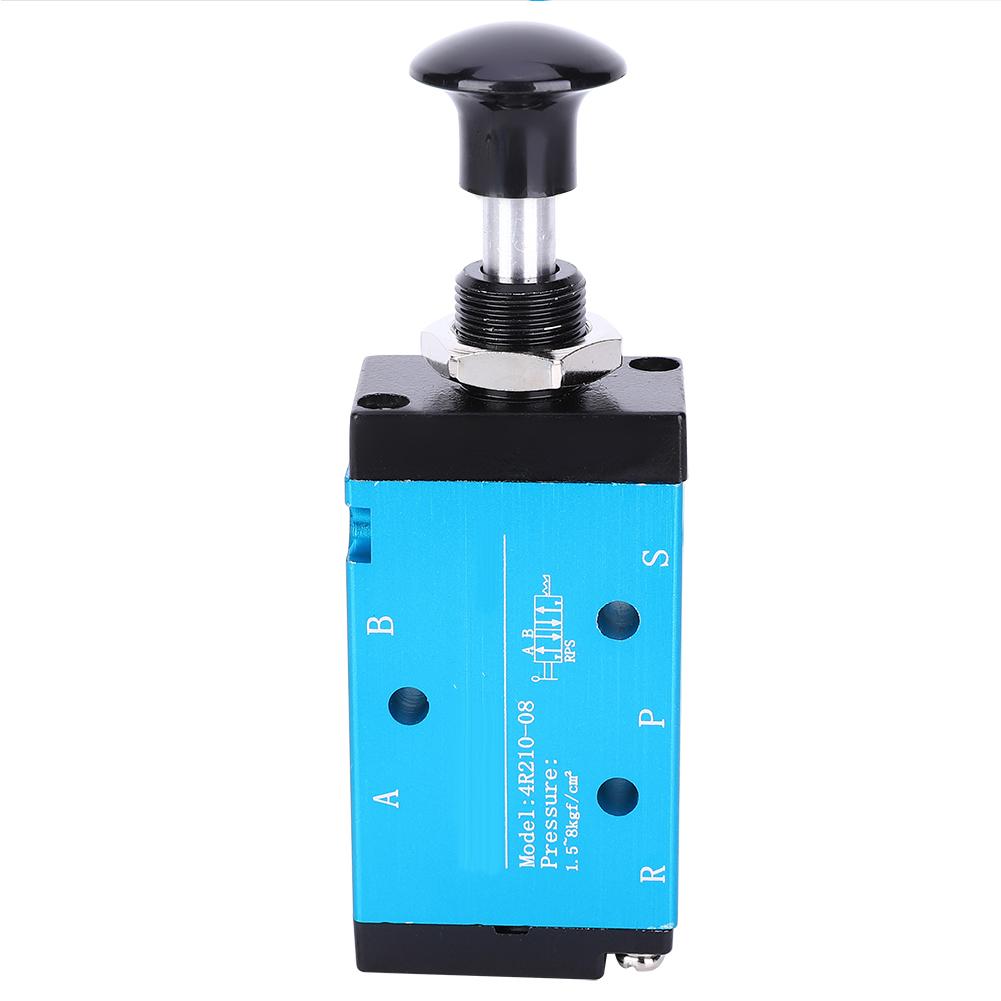 Håndbetjent skyveventil Aluminiumslegering 2-posisjons 3-veis 4R21008 1/4in Luftkomponent