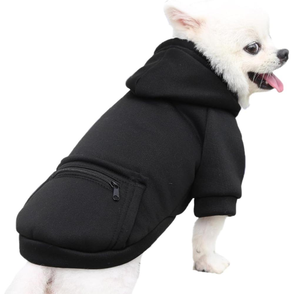 Pet Dog Cold Weather Jacket with Pockets Winter Dog Hoodie Warm Puppy Clothes for Large and Small Dogs Chihuahua Clothing, Sweet Gift for Cute Pets