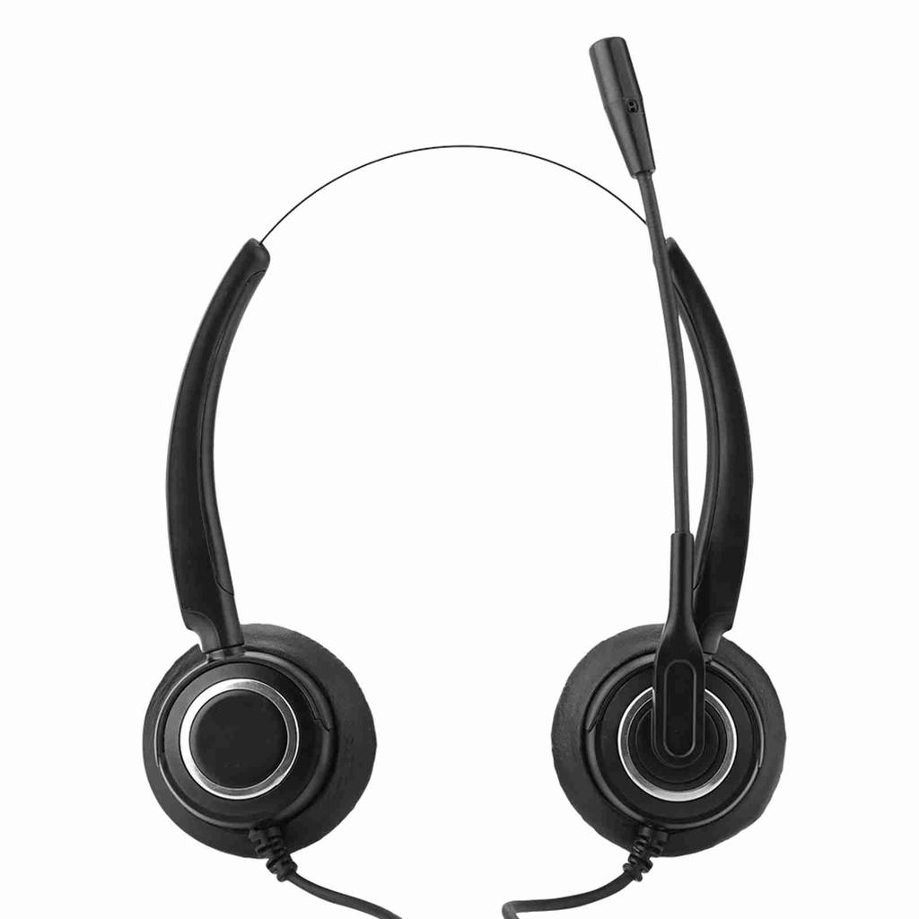 Phone Headset RJ9 Call Center Headset with Noise Cancelling Mic With Volume Adjustment & Mute