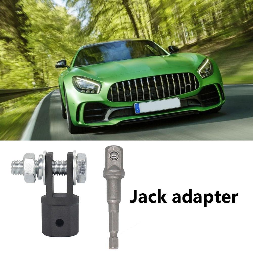 1/2inch Scissor Jack Adapter with Joint Rod Power Drill Socket Scissor Jack Connector for 1/2 Inch Impact Wrench Car Accessories