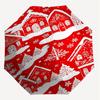 1pc Christmas, Village Automatic Open/Close Umbrella Compact Folding Umbrella with 8-Rib Shaft for Women/Men, Elegant Birthday1125S