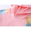 Spring Autumn Lotus Leaf Edge Cartoon Rainbow Girls' Dress Cotton Children's Long Sleeve Hoodie Hundred Fold Princess Dress