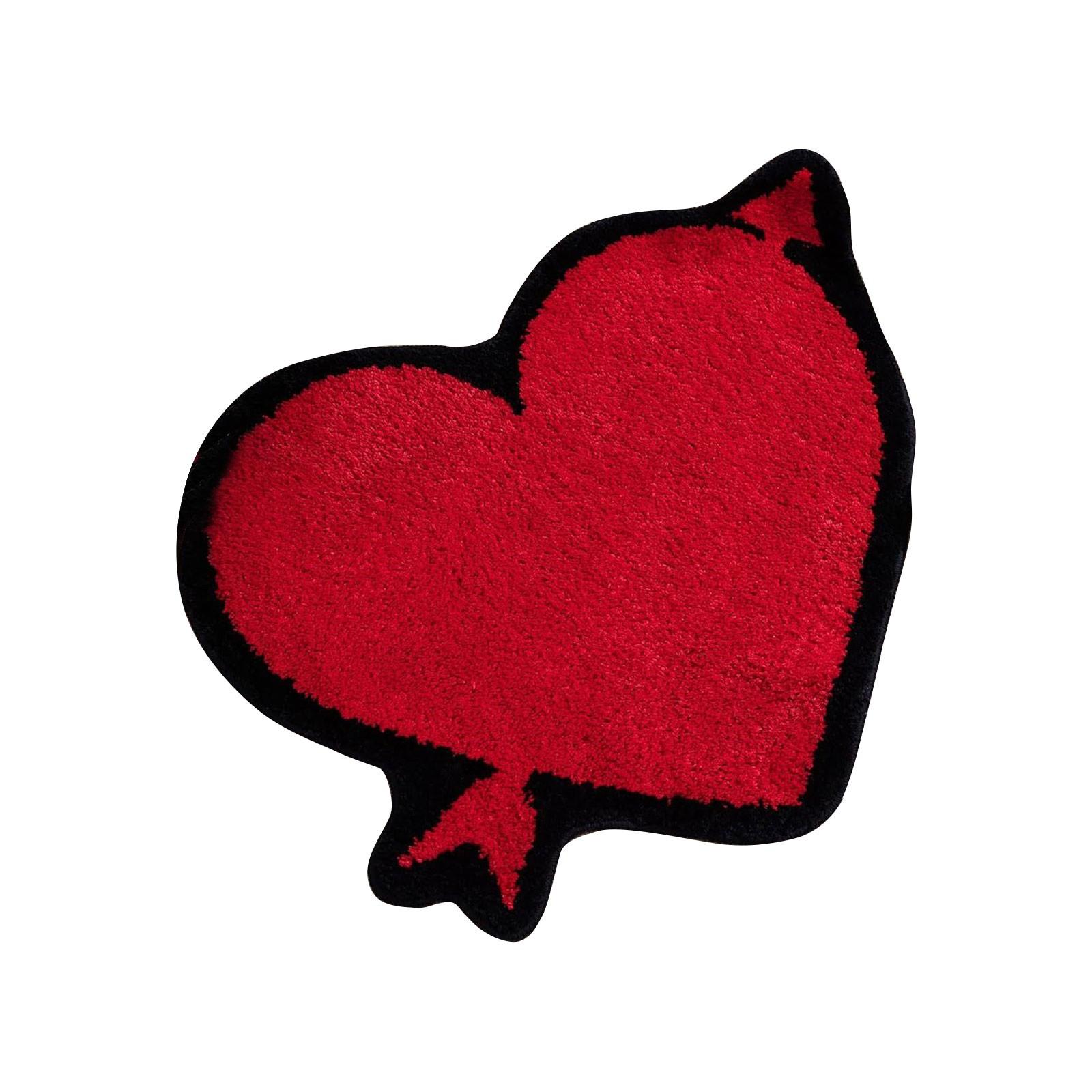 

Ковер Alien Imitation Cashmere, плюшевый и износостойкий коврик для гостиной, впитывающий коврик для ног в ванной, простой в уходе дверной коврик One Size красный