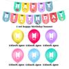 Birthday Theme Bts Party Supplies Decor Birthday Banner Cake Topper Bangtan Boys