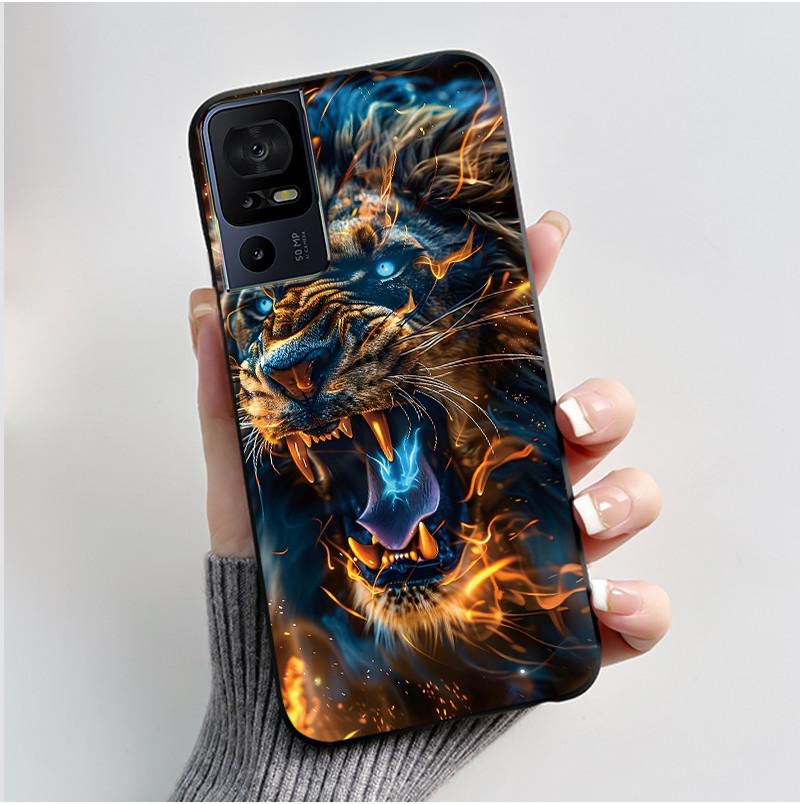 Phone Case For TCL 40 SE 40SE 40 XL 40R 40XL 40T Case Luxury Cute Cool Cartoon Black Soft Silicone Cover Protective Shell Coque