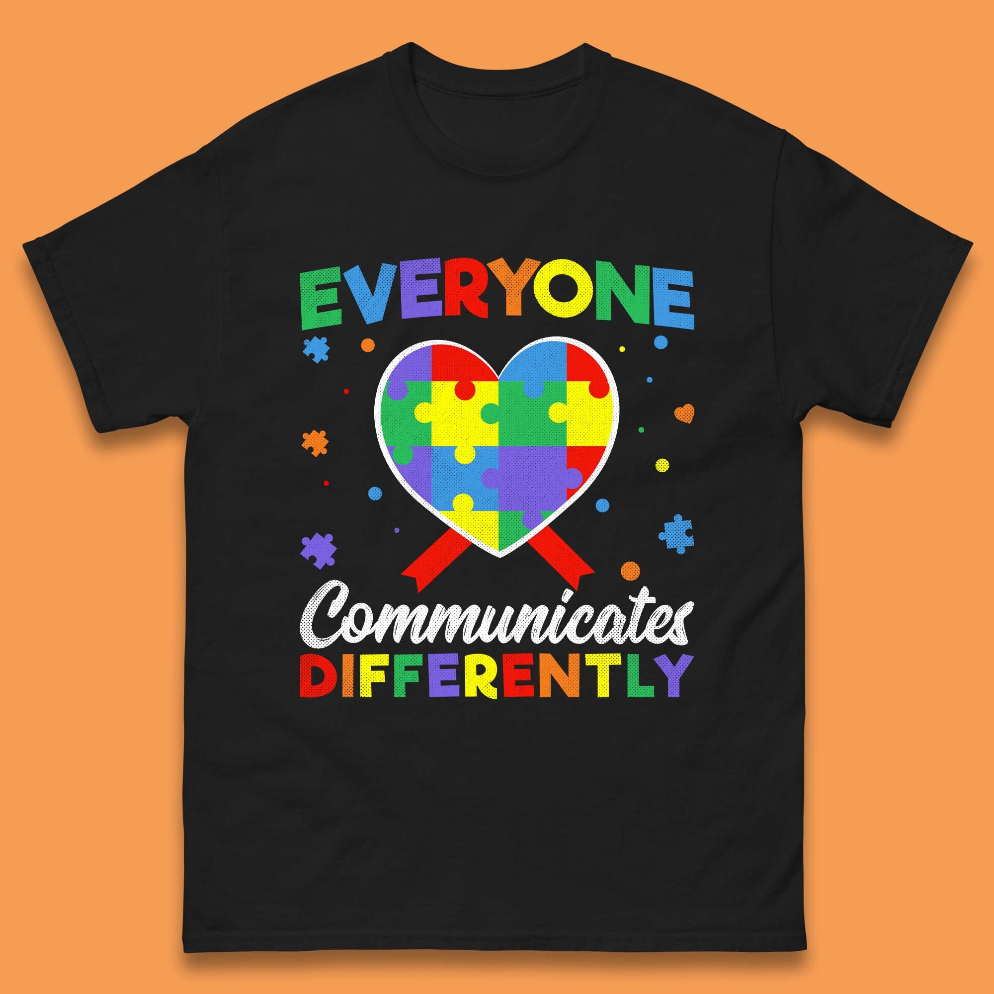 Everyone Communicates Differently Mens T-Shirt Womens Tops Tees S
