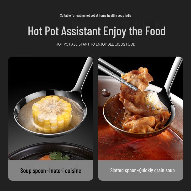 Chang Baosen Stainless Steel Hotpot Spoon Set