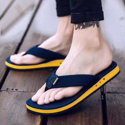 Pantofole estive da uomo Infradito antiscivolo Sandali con punta traspirante con suola spessa