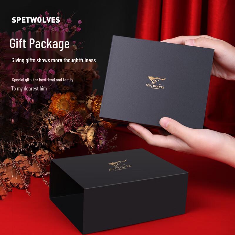 Septwolves Men's Genuine Leather Automatic Buckle Belt