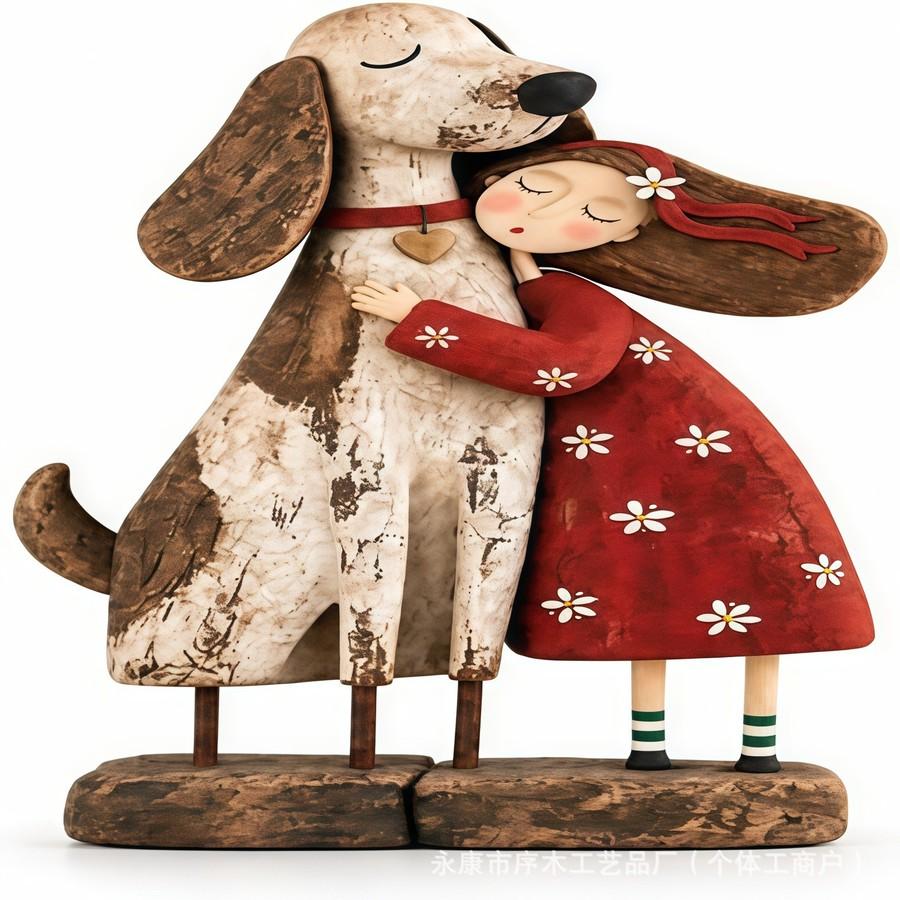 The Little Prince Fox Wooden Flat Decorative Item Fairytale Home Decor Christmas Craft Desktop Ornament
