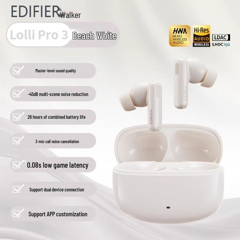 Edifier Lolli Pro3 True Wireless ANC Bluetooth Earbuds