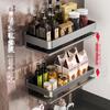 MEICHUWUYU Kitchen Utensil Storage Rack, Complete Kitchen Spice Rack, Wall-Mounted Spice Organizer Shelf, Condiment Storage Rack