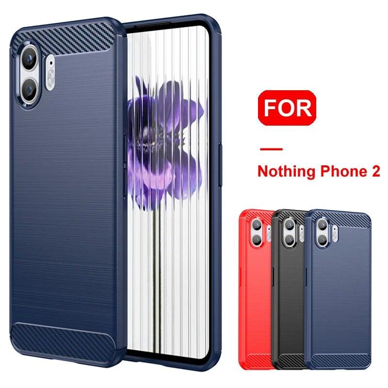 

Чехол из углеродного волокна for Nothing Phone 2, противоударная задняя крышка для телефона For Nothing Phone 2 Protector Funda