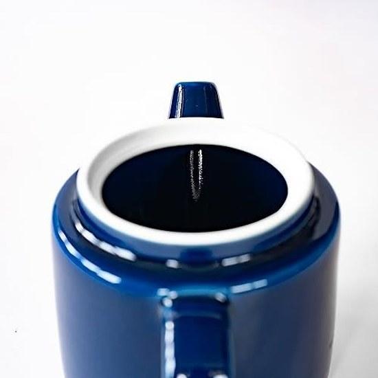 Nishikai Toki Hasami Yaki Common Teapot Navy (Super Stainless Tea Strainer) 500ml Nordic Tableware Black Pot Kyusu Made Japan 13873