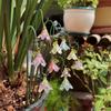 10pcs Garden Decorative Ground Stakes with Lily Pendant, Suitable for Outdoor Potted Plants And Flower Pot Landscapes Decoration