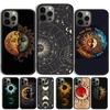 Indian Hand Holding Sun Moon Face Phone Case For iPhone 17 Air 15 16 Cover  11 13 14 Pro Max 12 Plus Max Fundas