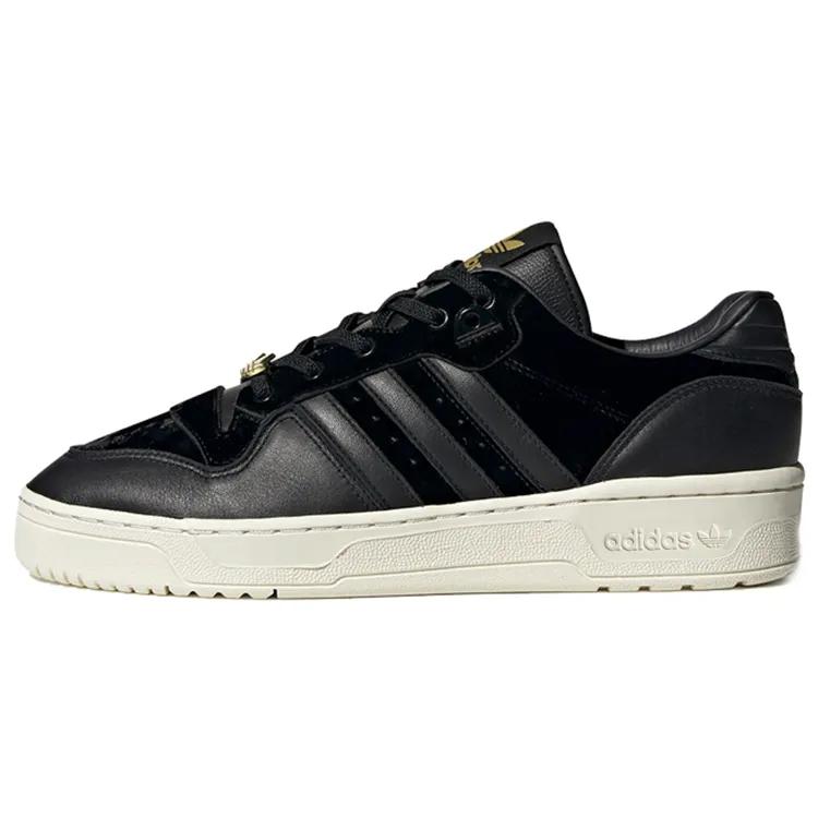 Adidas Rivalry Low 'Velvet Pack - Black' (Unisex) Core Black / Core Black / Footwear White Skate Shoes EH0181