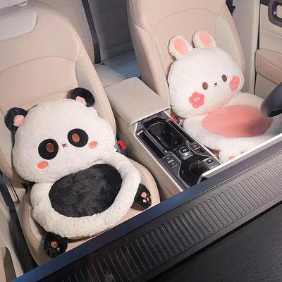 Simpatico Cartone Animato Cina Panda Inverno Auto Peluche Sedile Cuscino Cervicale Auto Cuscino Lombare Accessori Decorativi Interni Auto Regali per le Vacanze