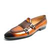 Fashion New Loafers Men Shoes Fashion Original Causal Design Handcrafted Patent Leather Elegant Business Office Monk Buckle Slip On Shoe