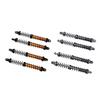4Pcs 1/10 Model Car Dual Spring Shock Damper Alloy 1/10 RC Dampers with 8 Spare Springs 120mm
