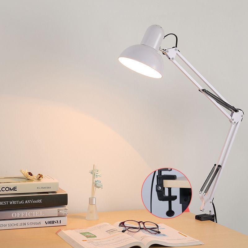 LED Folding Desk Lamp with 37cm Long Arm for Work, Study, Manicure, Eyelash Extensions, Repair, Painting, Tattoo, and Microblading