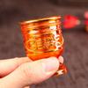 6Pcs Glazed Offering Cup Exquisite Temple Worship Cup Multi-Function Small Buddhist Offering Bowl Water Container Desktop