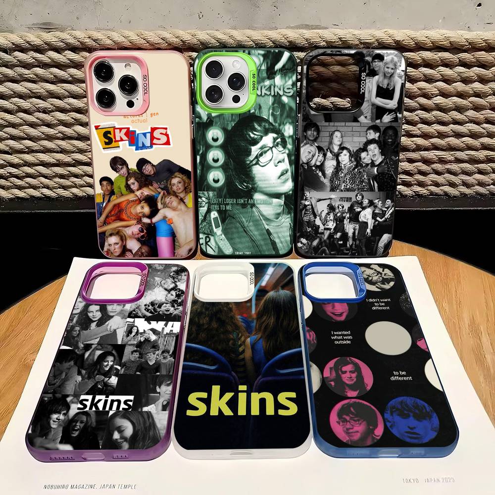 Skins Movie TV Phone Case Color Silver Shell For IPhone 17 16 15 14 13 12 11 Pro Max Plus