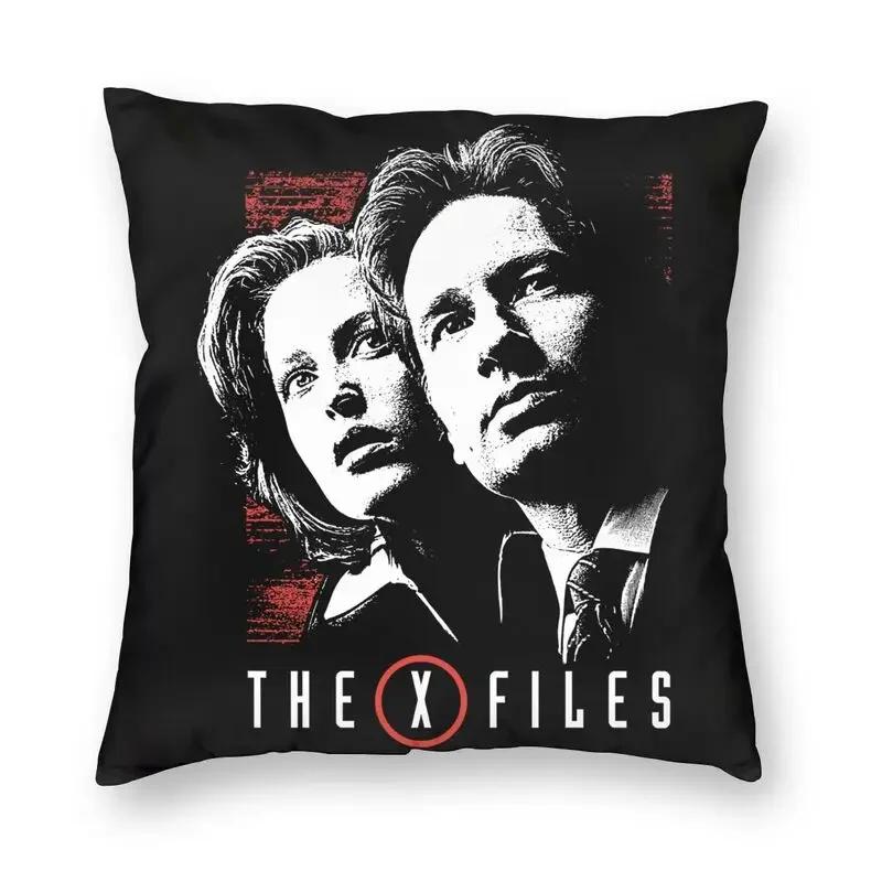 Die X-Files Die Wahrheit ist da draußen Kissenbezug Dekorativ Gruselig Comic Mulder Scully Dana Fox Hüllen TV Kissenbezug Kissenbezug