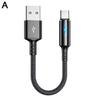 25cm Kurzes Nylon Ladekabel Datenkabel Micro USB Typ Kabel Telefon Strom Telefon 2.4A Laden C Fas S1L8