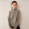 Lekasha Women's Cashmere Cable Knit Sweater - Loose Fit & Slimming Base Layer, Half-High Neck, Autumn/Winter.